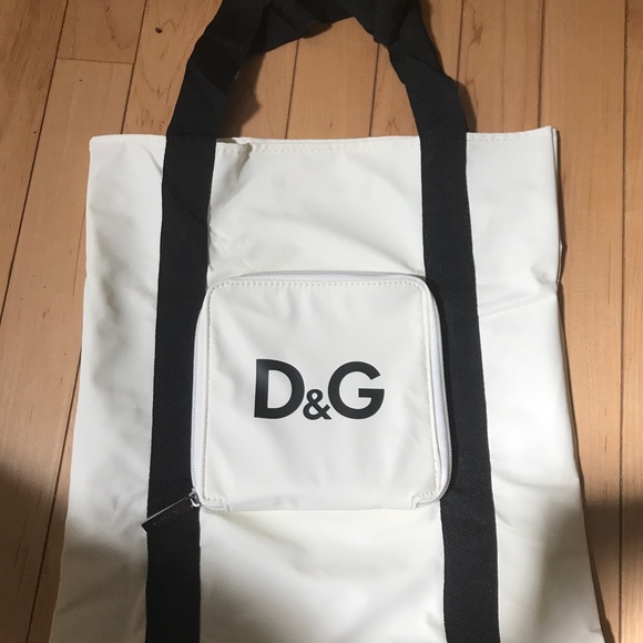 *sold on E* D&G Dolce & Gabbana wht/blk bag - Picture 7 of 8